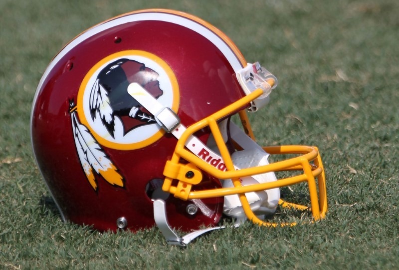 Washington Redskins Training Camp August 4, 2011 Football Helmet